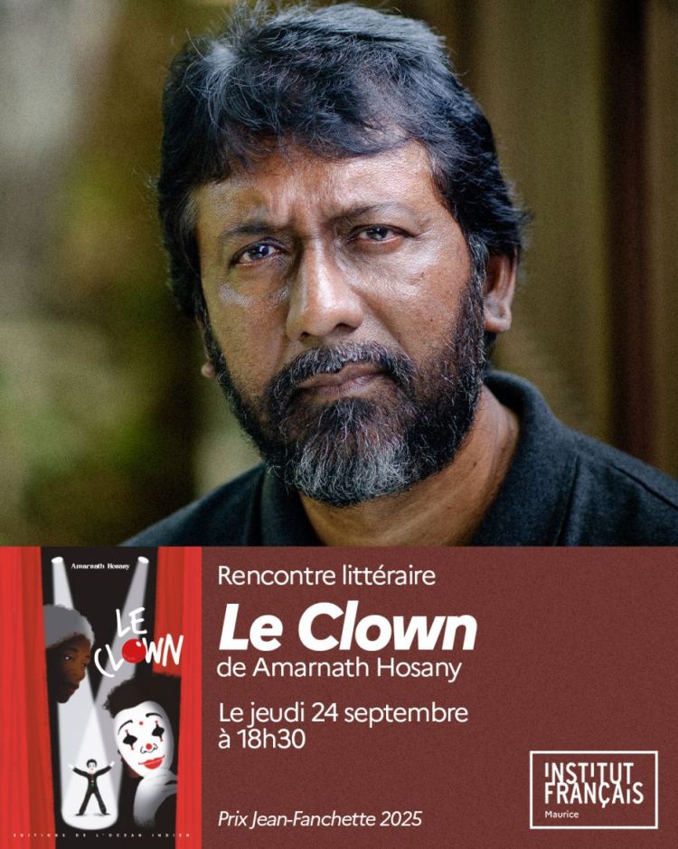 Rencontre littéraire - Le Clown, de Amarnath Hosany