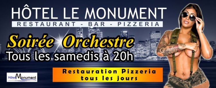 Hôtel-restaurant- bar-pizzaria: soirée Live show 