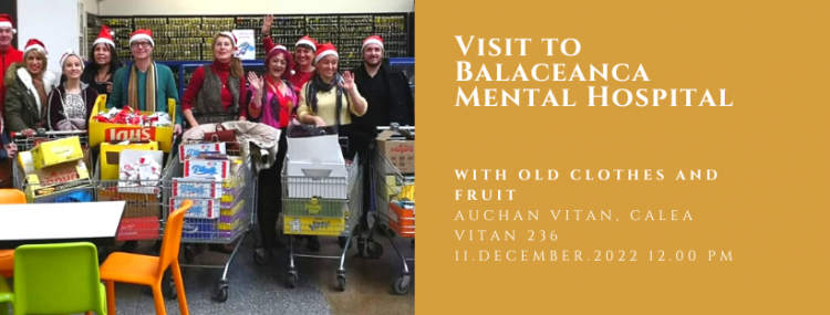 Visit to Balaceanca Mental Hospital with fruit and old clothes