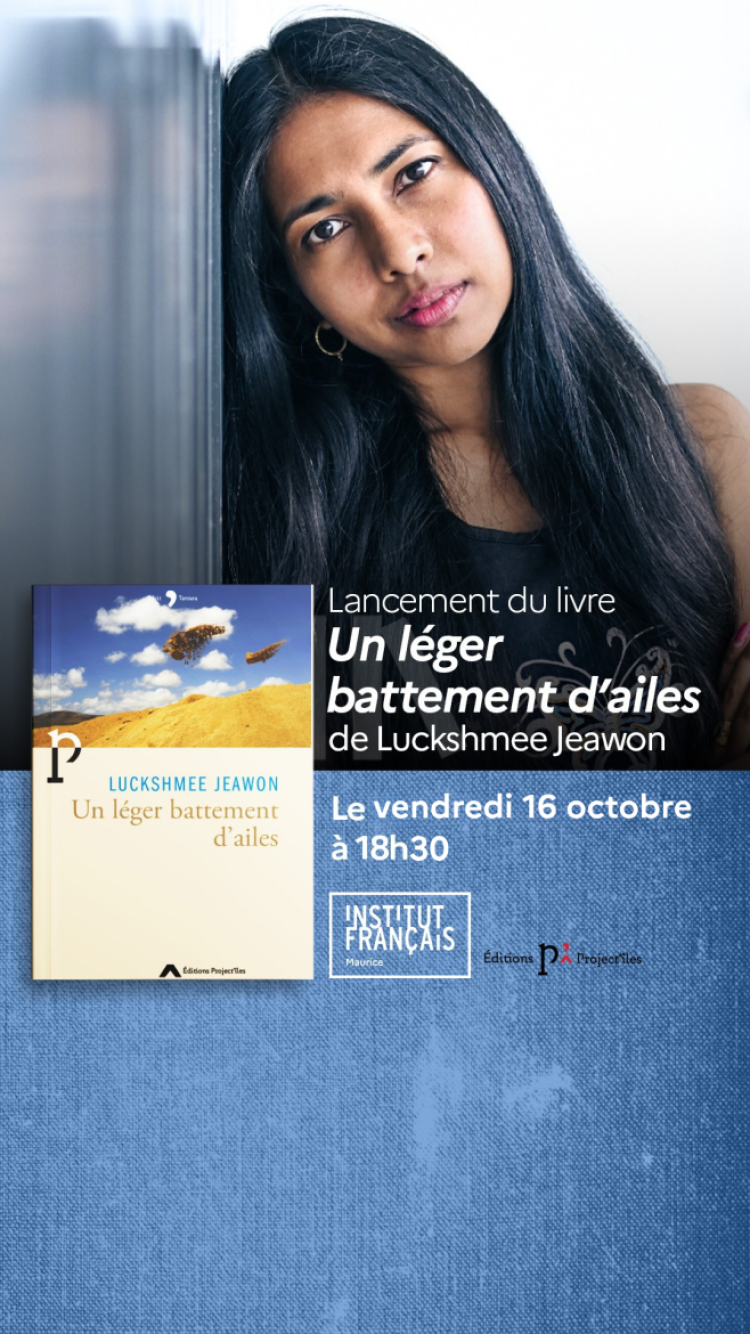 Lancement de livre - Un léger battement d'ailes, de Luckshmee Jeawon