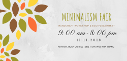 Minimalism Fair: Handcraft Workshop & Eco-friendly Flea Market