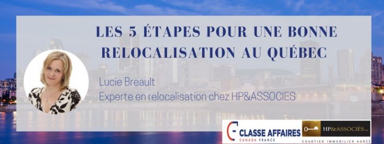 Facebook Live 5 étapes pour une bonne relocalisation au Québec 