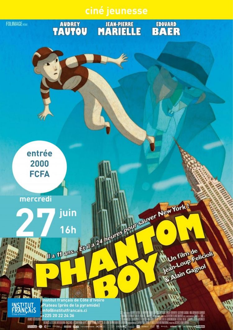 Ciné jeunesse : Phantom Boy, de Alain Gagnol et Jean-Loup Felicioli