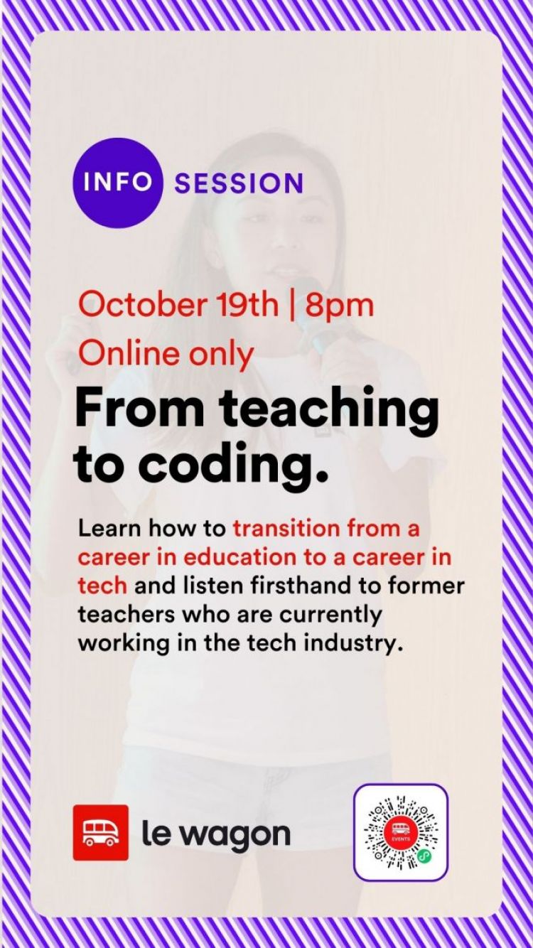 Info Session: &quot;From Teaching to Coding&quot; 