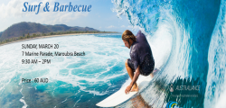 Surf Lesson & Barbecue