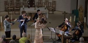 Concert With Leman virtuosi orchestra playing Bach