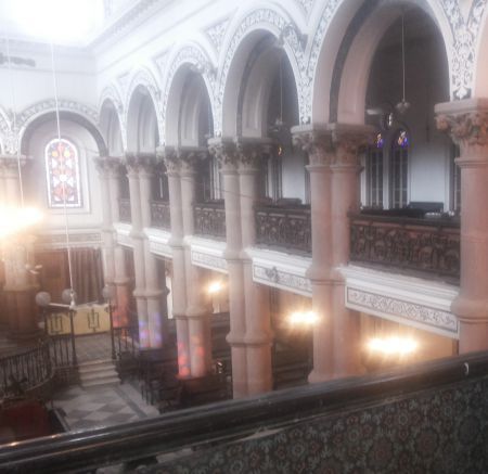 Inside the Synagogue.