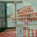 Detail with Colosseum of Ancient Forum