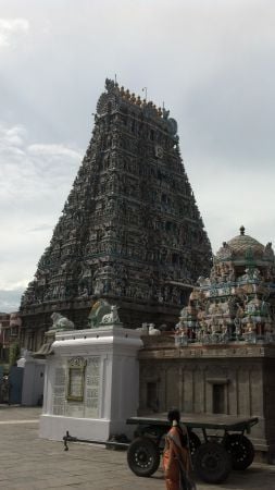 Kapaleeshwarar Temple Gate from a Distance