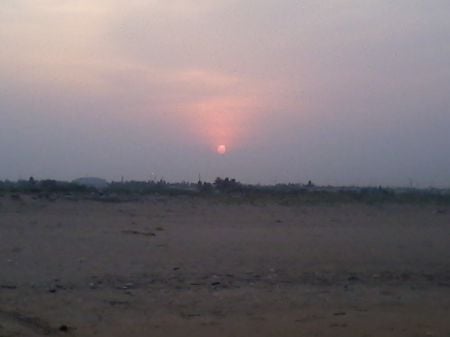 Sunset on Karaikal beach