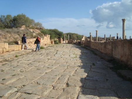 Pavement Road of Leptis Magna