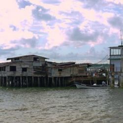 Ramshackle dock structure in Buenaventura