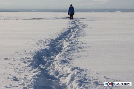 Last winter walk on the Storsjön
