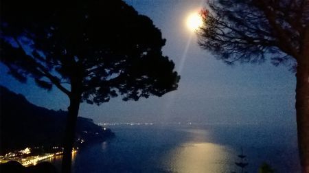 Full Moon Over Maiori on the Amalfi Coast.