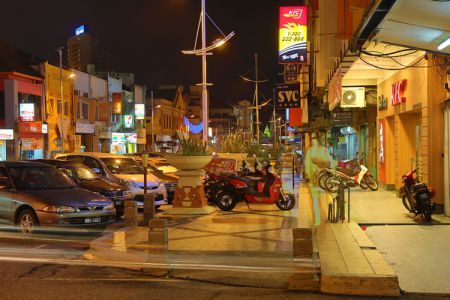 Night time in downtown Seremban