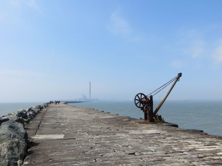 The Great South Wall leading to Poolbeg lighthouse