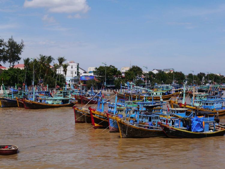 Beautiful boats in Phan Thiet