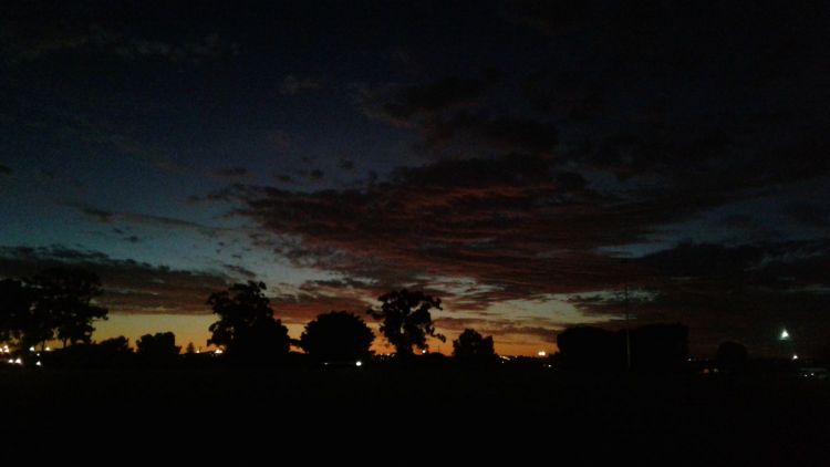 dark sunset