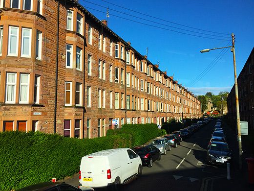 Southside housing in Shawlands