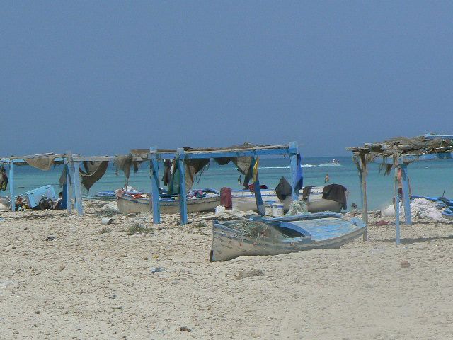 Abris de pêcheurs à Djerba