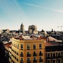 Beautiful blue skies in Madrid 