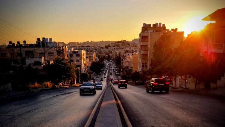 Sunset over Amman