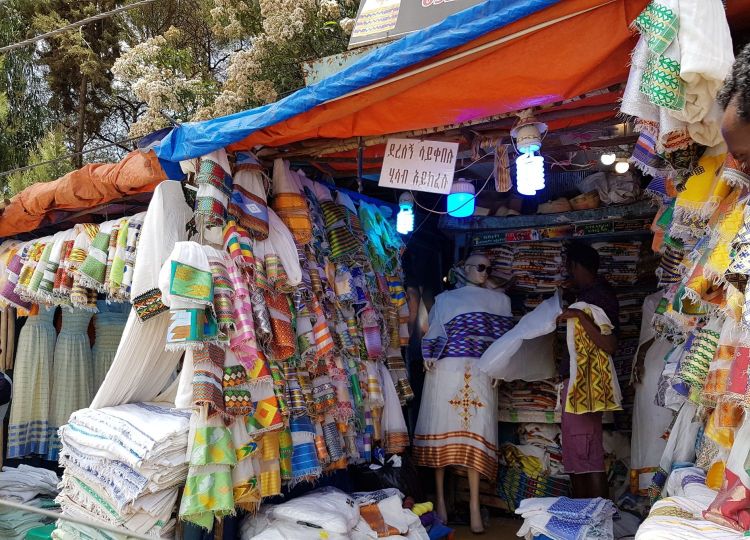 Shiro Meda Local Market in Addis Ababa