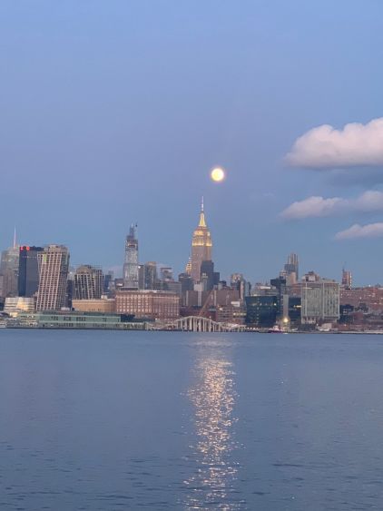 Mega moon and the empire state