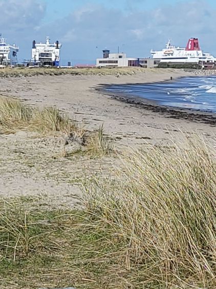 Beach at Rosslare Harbour