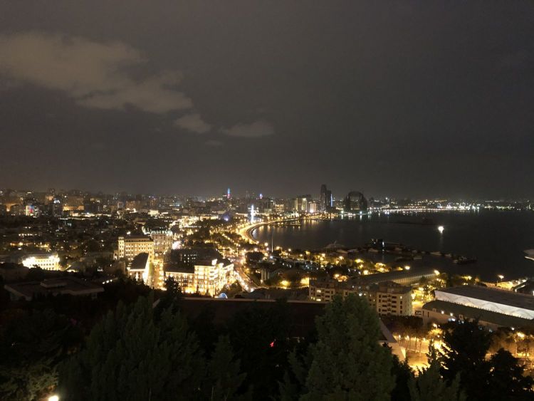 Night view of Baku 