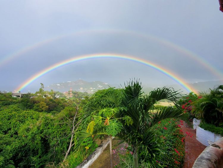 Double Rainbow over San Juan del sur bay