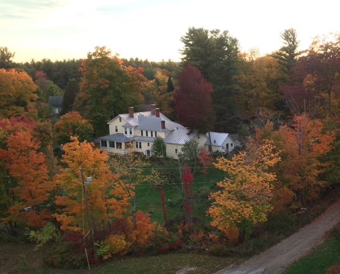 View of the Bed and Breakfast Inn from nearby church steeple