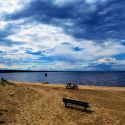 Après-midi nuageux d'été au bord du Lac Saint-Jea