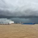 Cloudy, Mekong river 