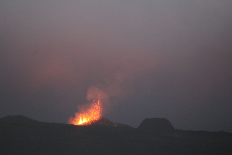 Piton de La Fournaise en éruption