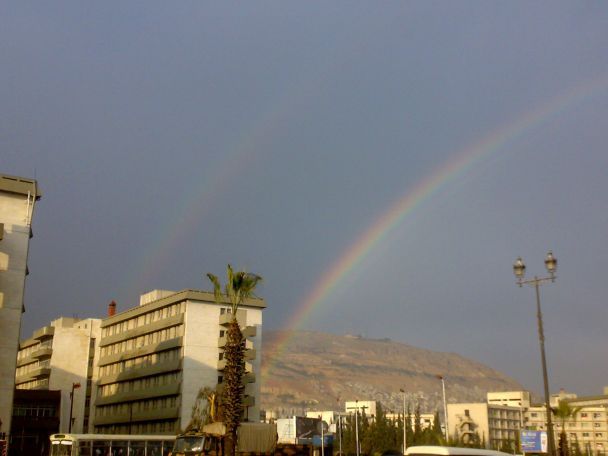 Rainbow in Damascus