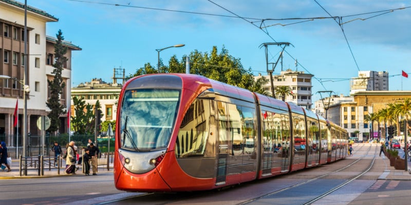 tramway au Maroc