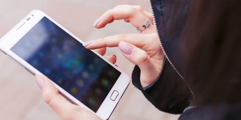 using phone