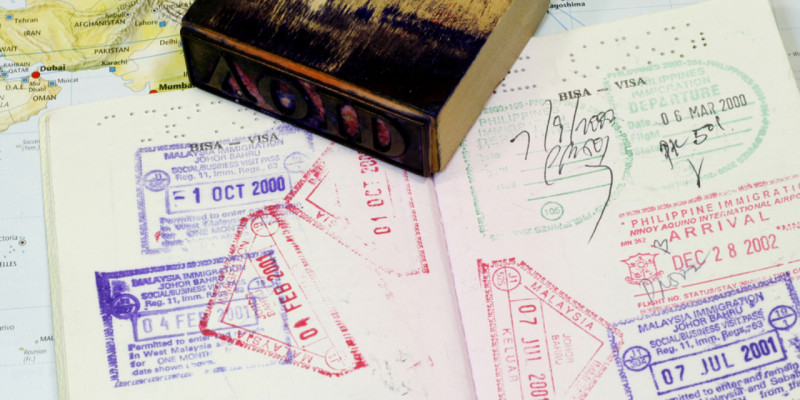 visa stamps