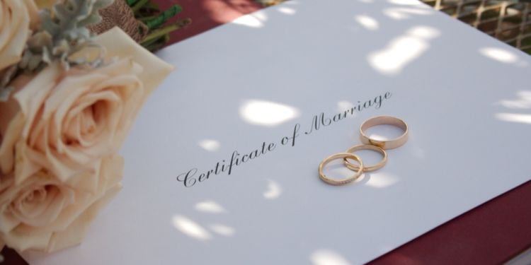 marriage certificate