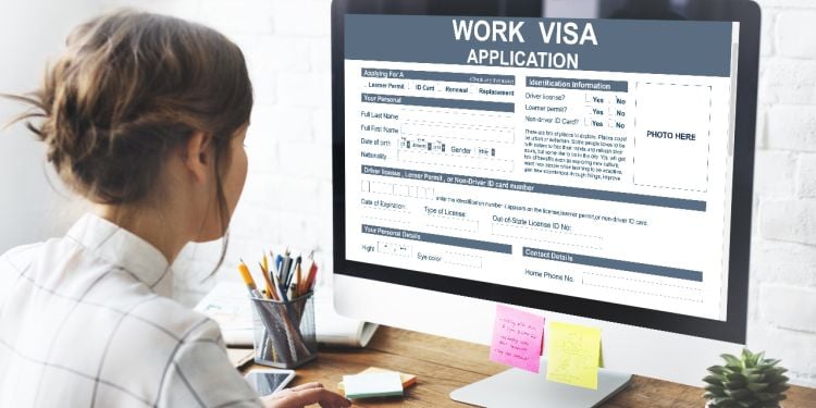 work visa application