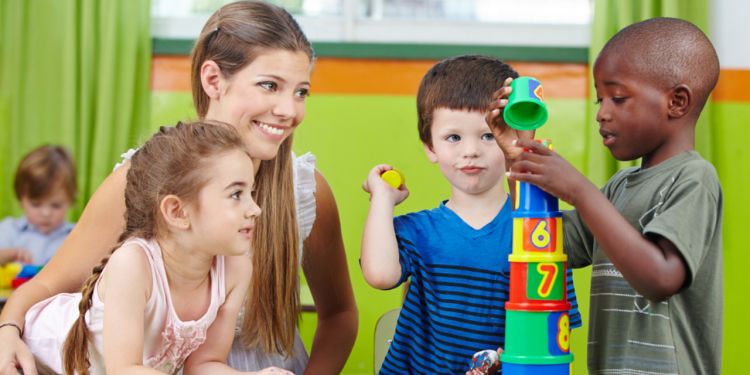 enfants dans une garderie