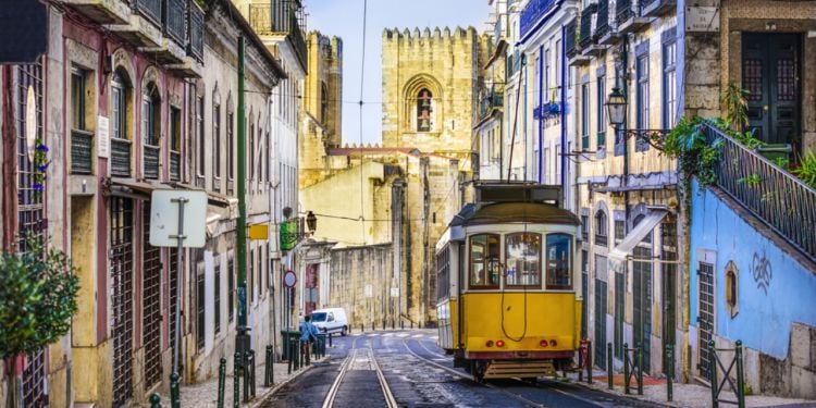 tramway a Lisbonne