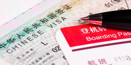 Professional visas for China