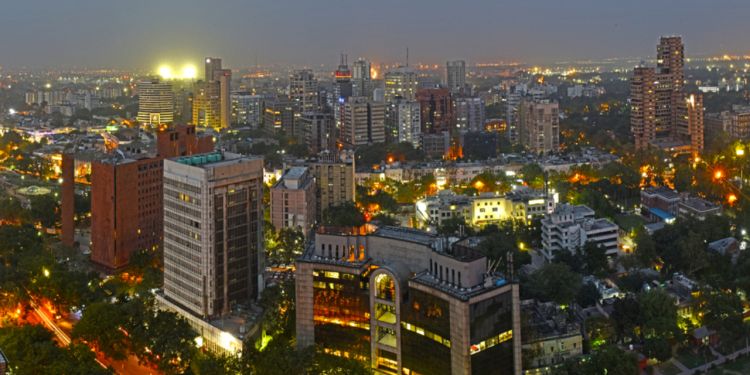 New Delhi skyline