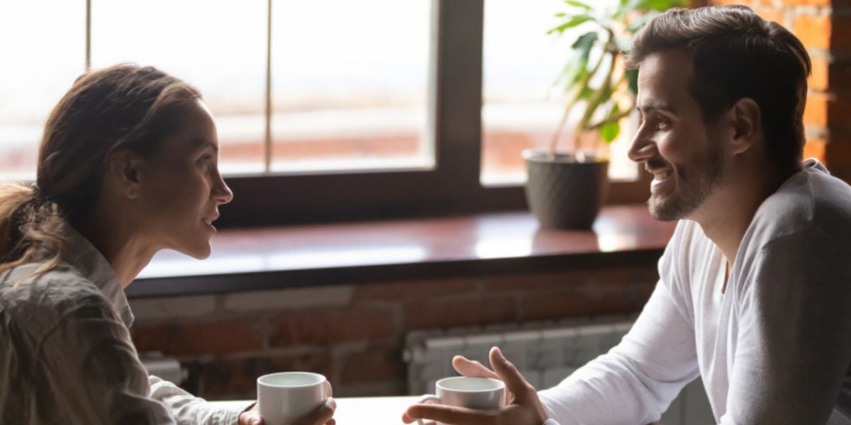 A date between a woman and a man