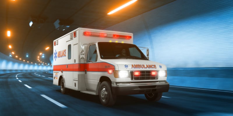Une ambulance