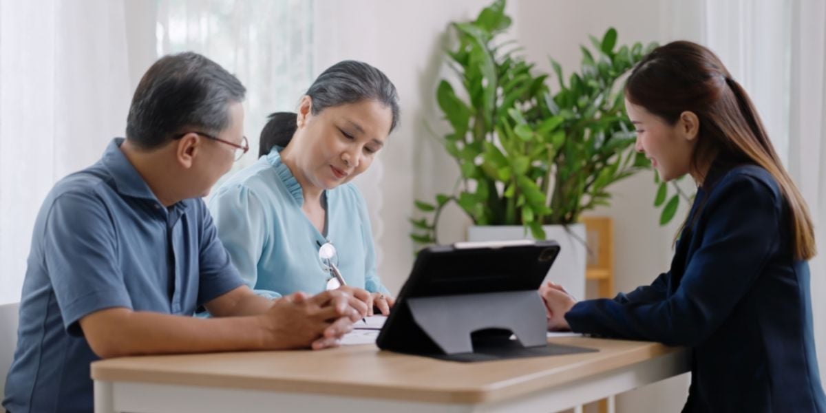 Couple asiatique retraité