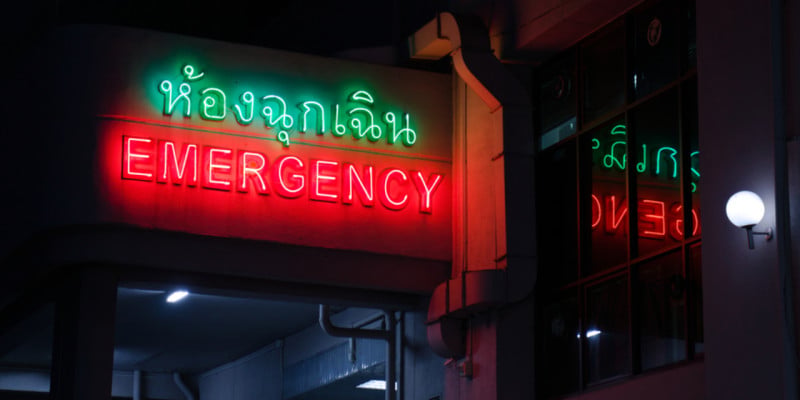 Emergency room in Thailand