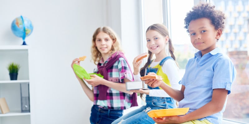 students at school